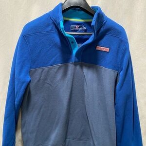Vineyard Vines Blue and Gray Fleece